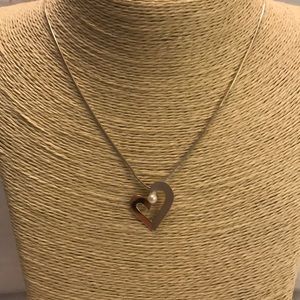 Silver, Gold, Pearl necklace